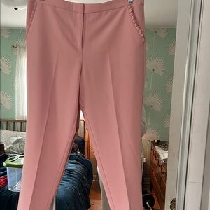 Women's Pink Tailored Ponte Pants